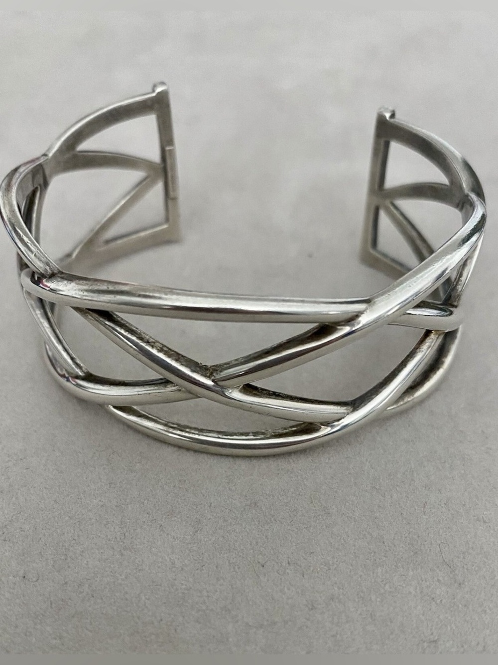 Tiffany & Co. 925 Sterling Silver Celtic Woven Cuff Bracelet